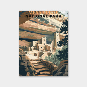 Diamantmalerei des Mesa Verde-Nationalparks (Vintage Edition)