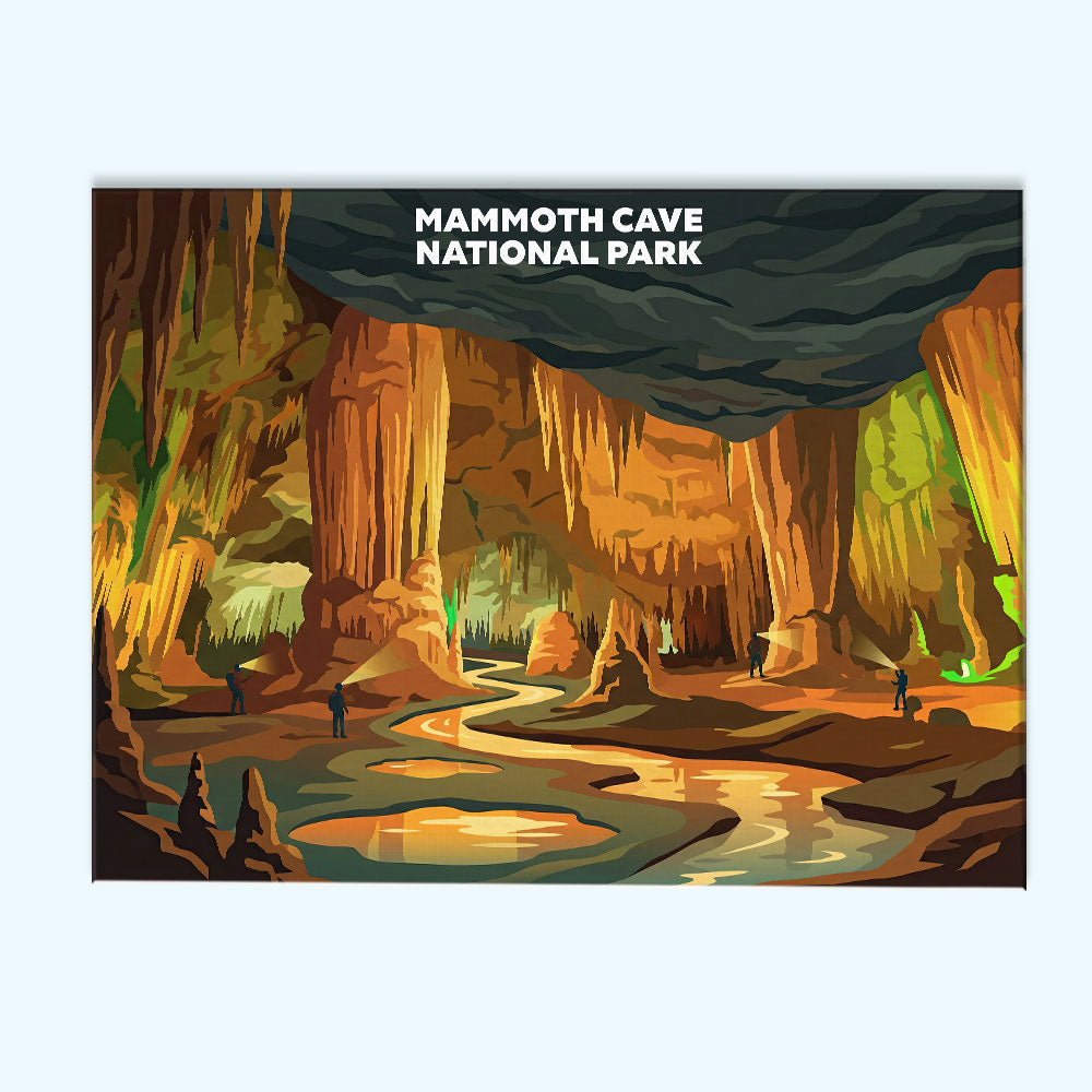 Mammoth Cave National Park - Landscape | Paint by Numbers Kit