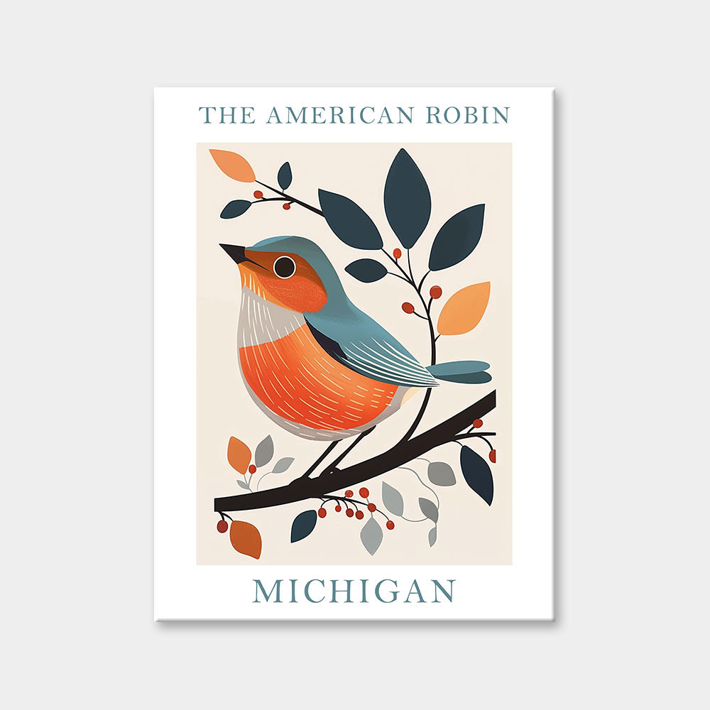 Michigan State Bird Diamond Painting