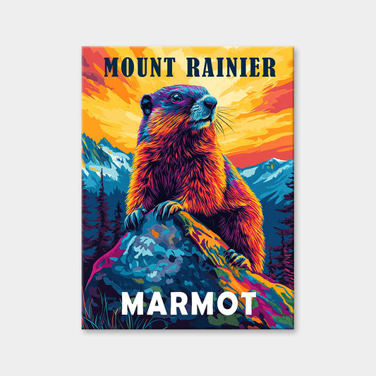 Mount Rainier National Park Animal Diamond Painting