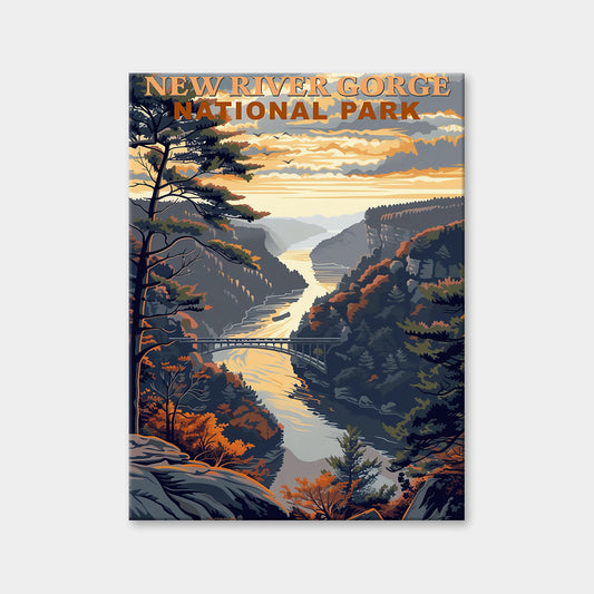 New River Gorge National Park Diamond Painting (Vintage Edition)