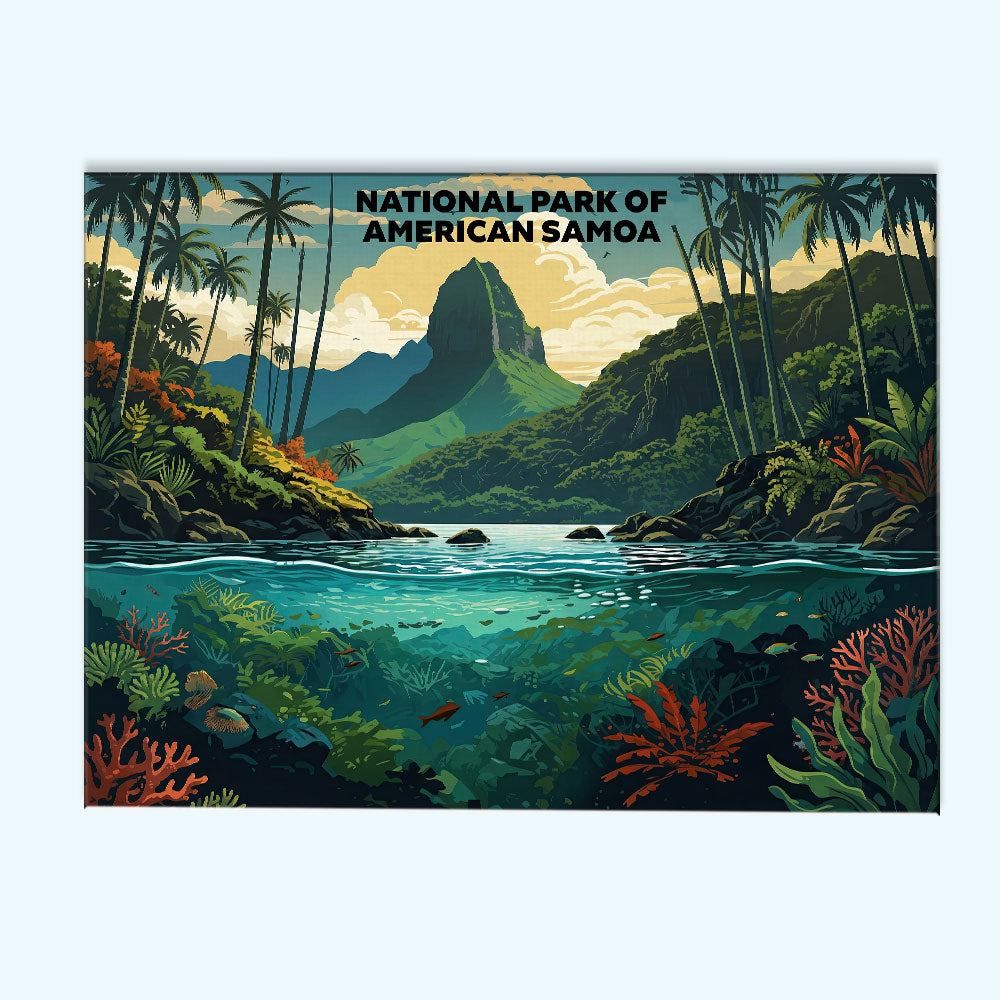 American Samoa National Park - Landscape | Paint by Numbers Kit