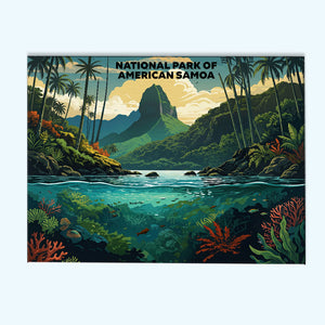 American Samoa National Park - Landscape | Paint by Numbers Kit