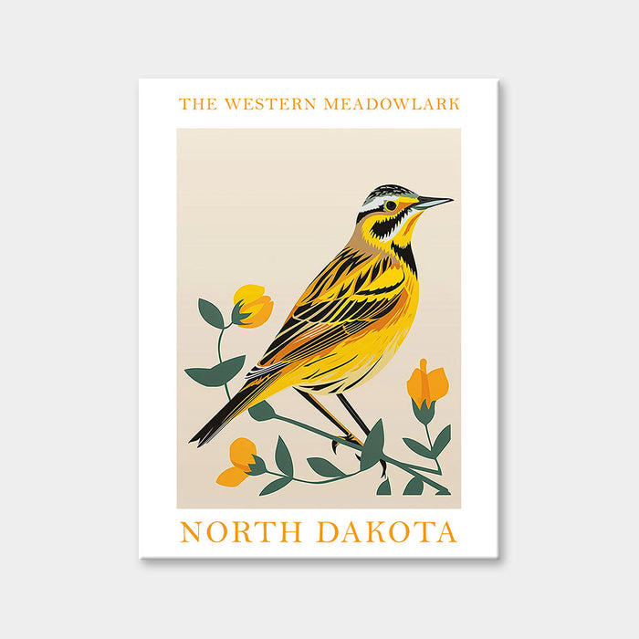 Diamantmalerei mit dem Staatsvogel von North Dakota