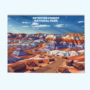 Petrified Forest National Park - Landscape | Paint by Numbers Kit