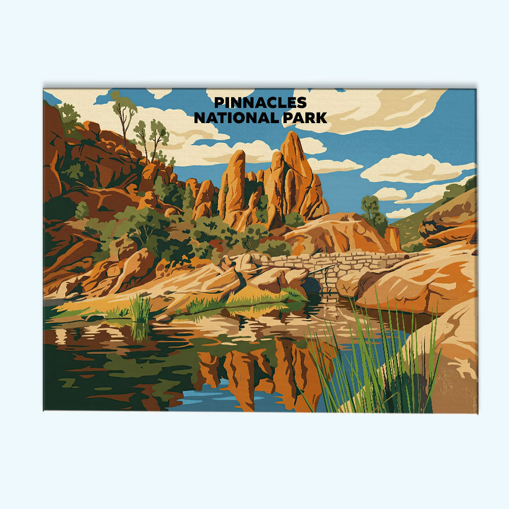 Pinnacles National Park - Landscape | Paint by Numbers Kit
