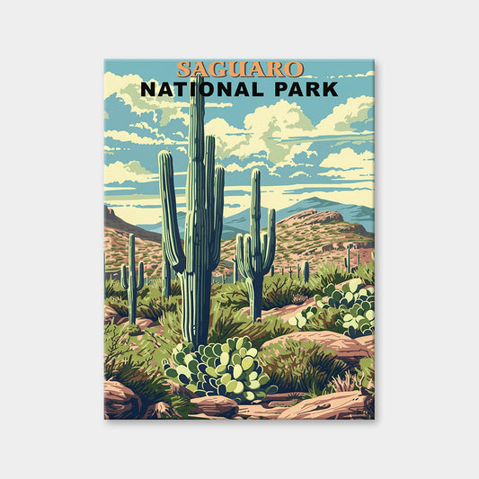 Saguaro National Park Diamond Painting (Vintage Edition)