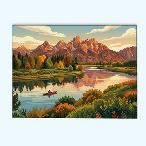 Snake River Grand Teton | Paint by Numbers Kit