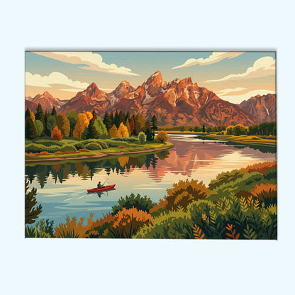 Snake River Grand Teton | Paint by Numbers Kit