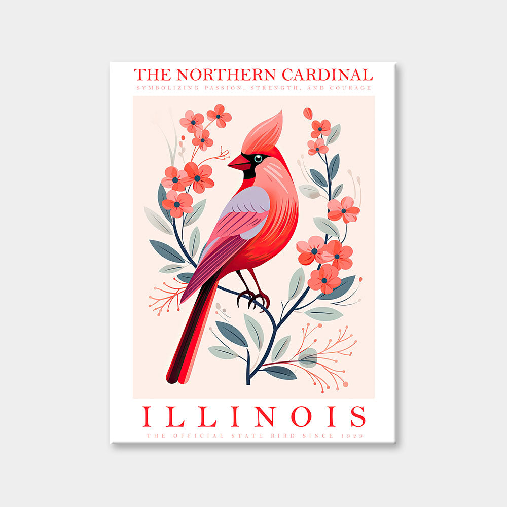 Illinois State Bird Diamond Painting