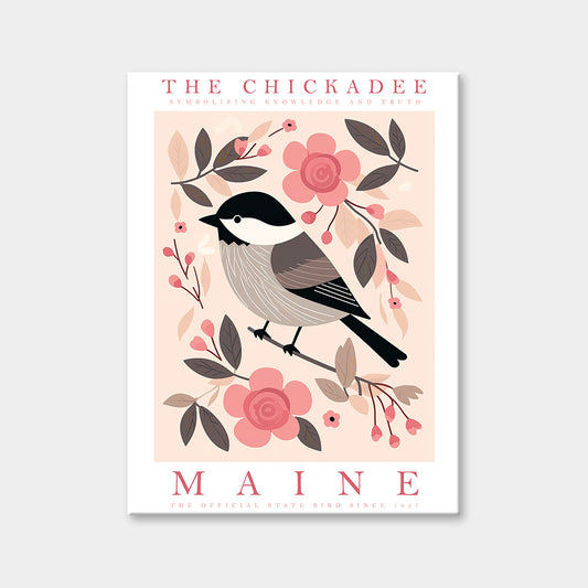 Maine State Bird Diamond Painting