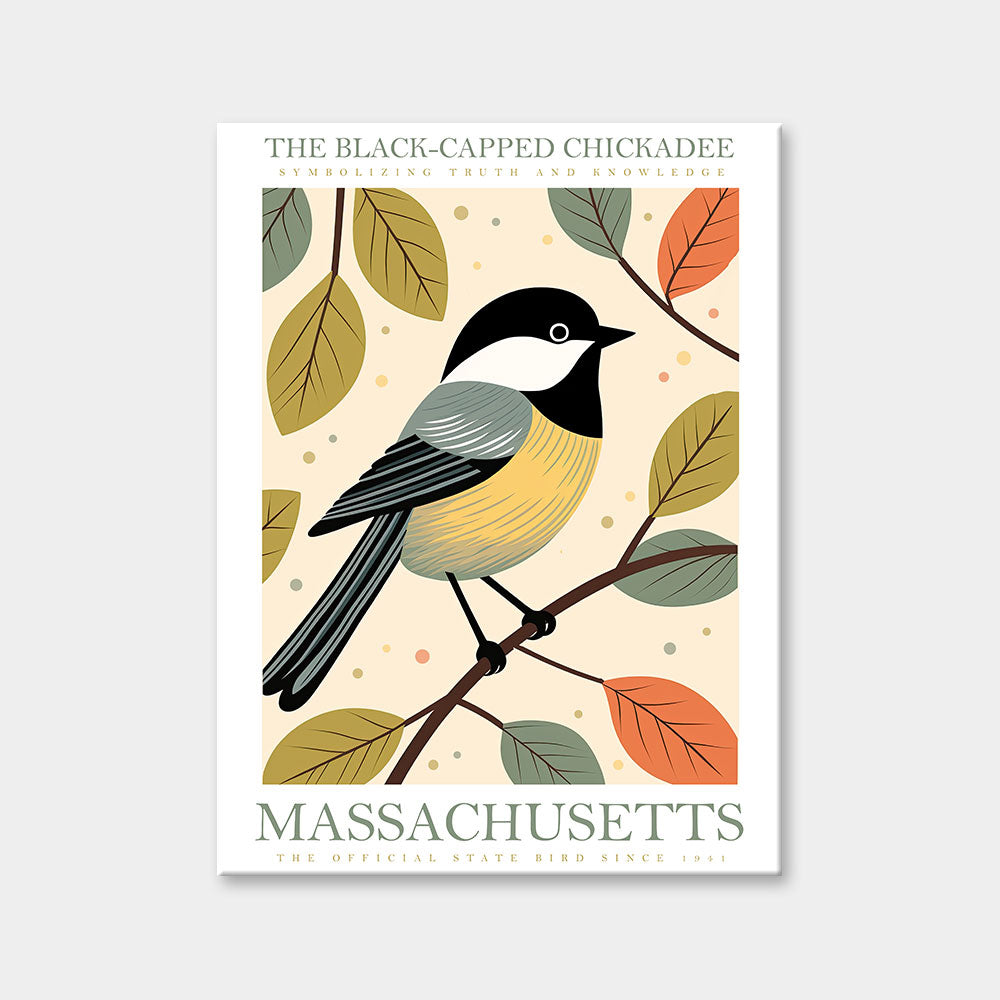 Massachusetts State Bird Diamond Painting