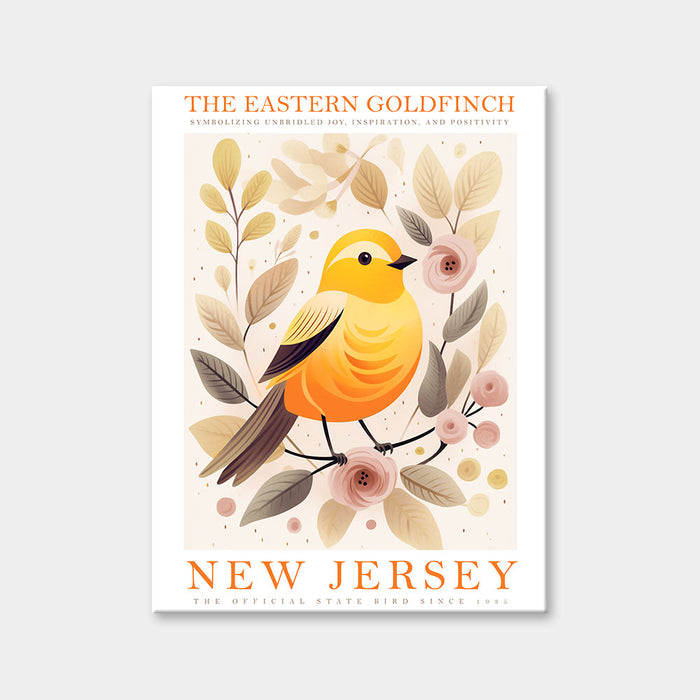 Diamantmalerei mit dem Staatsvogel von New Jersey