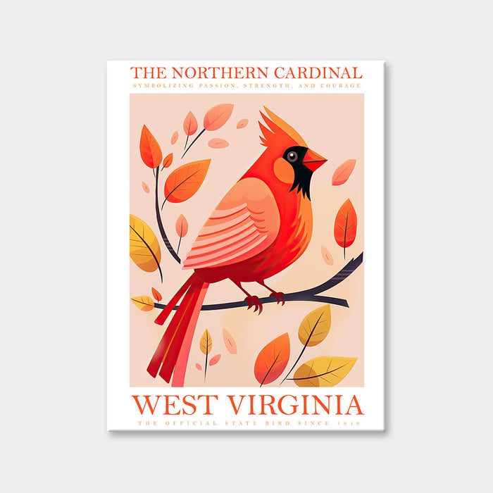 Diamantmalerei mit Staatsvogel von West Virginia