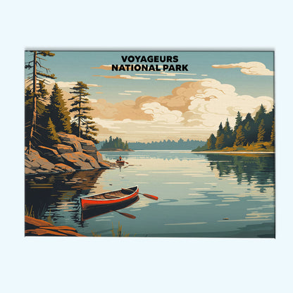 Voyageurs National Park - Landscape | Paint by Numbers Kit
