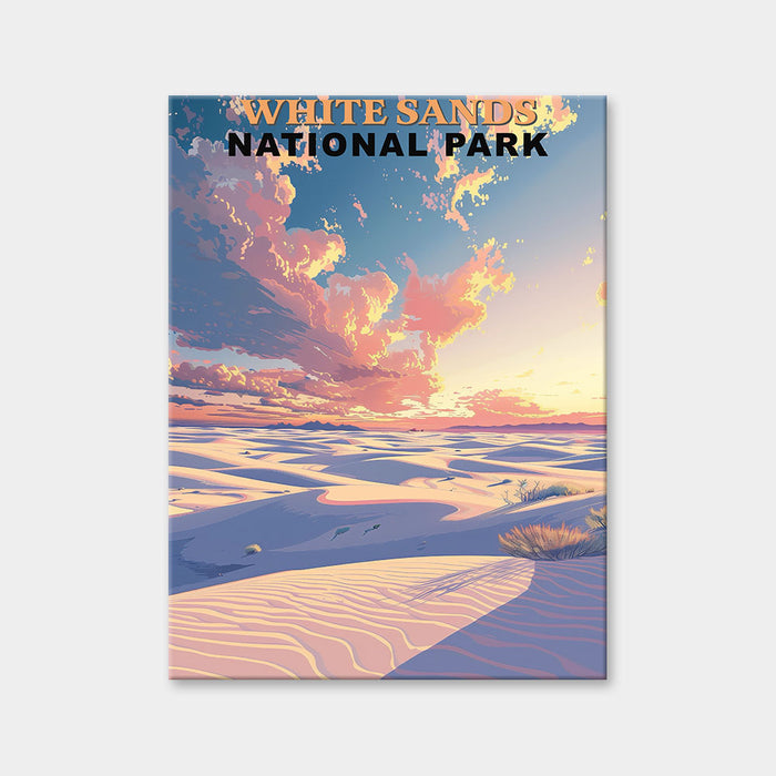 Diamantmalerei des White Sands Nationalparks (Vintage Edition)
