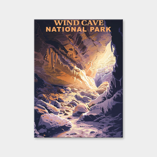 Wind Cave National Park Diamond Painting (Vintage Edition)