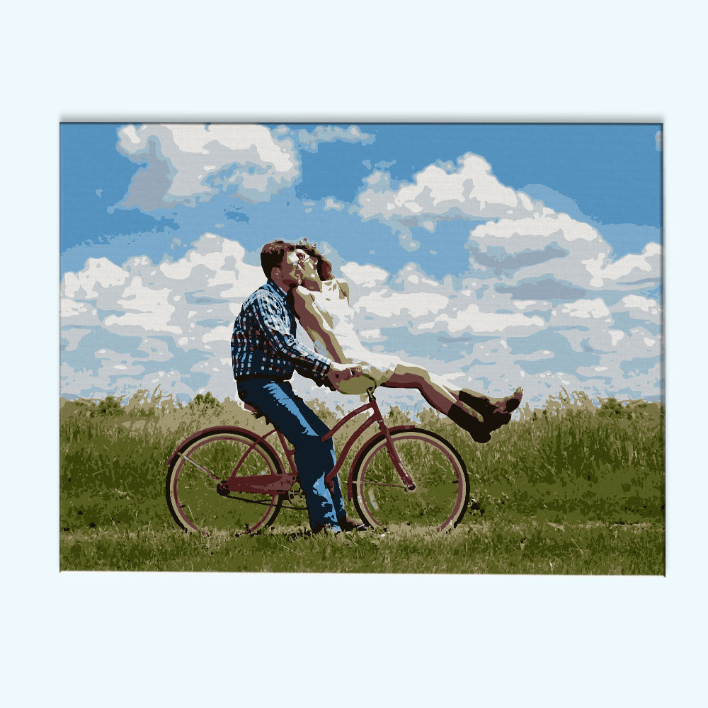 Cycling Through Clouds | Paint By Number Kit