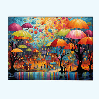 The Umbrella Garden | Paint by Numbers Kit