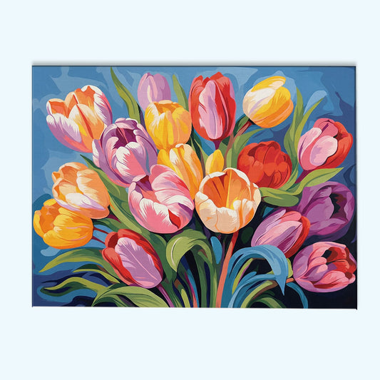 Vibrant Tulip Medley | Paint by Numbers Kit