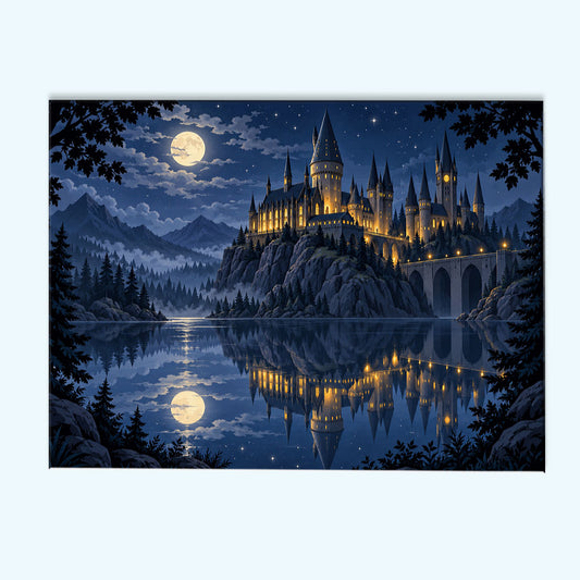 Castle by Moonlight | Paint by Numbers Kit