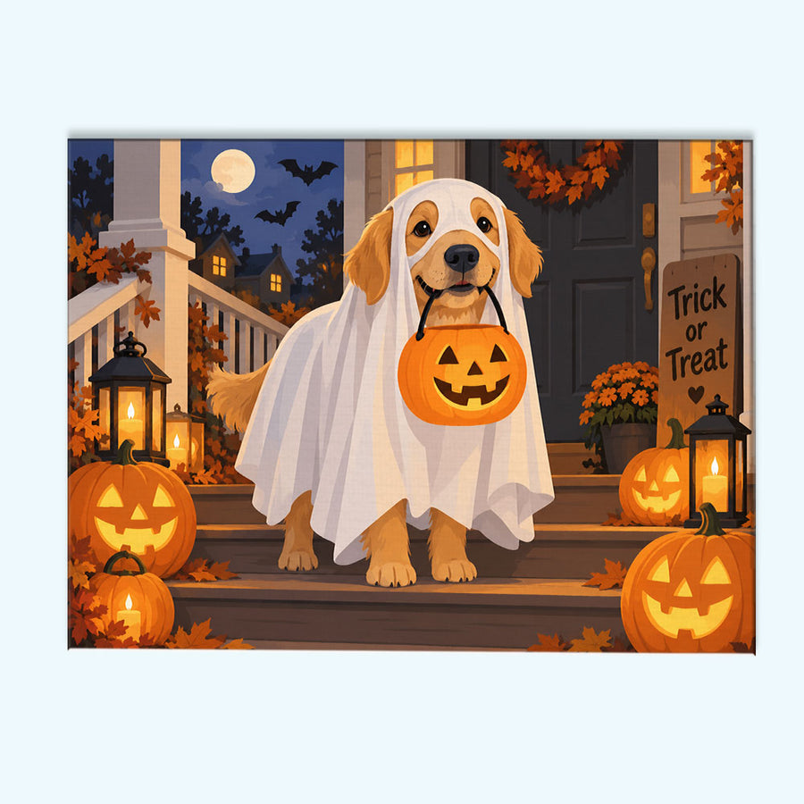 Trick or Treat Pup | Paint by Numbers Kit