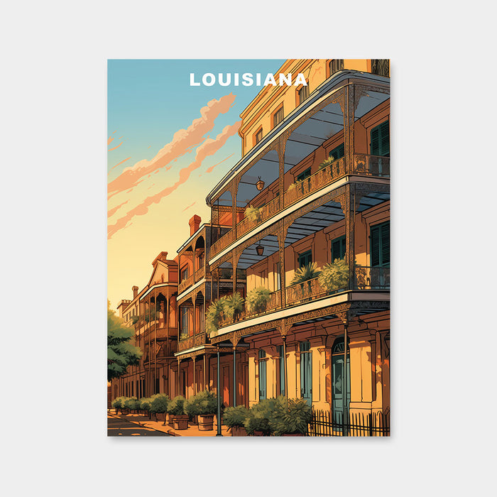 Diamantmalerei des US-Bundesstaates Louisiana