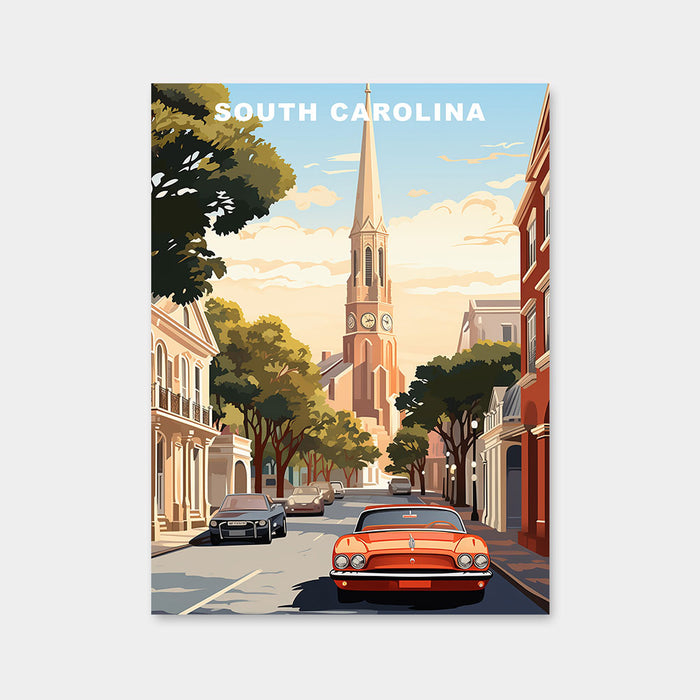 Diamantmalerei des US-Bundesstaates South Carolina