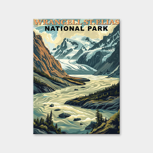 Wrangell-St. Elias National Park Diamond Painting (Vintage Edition)