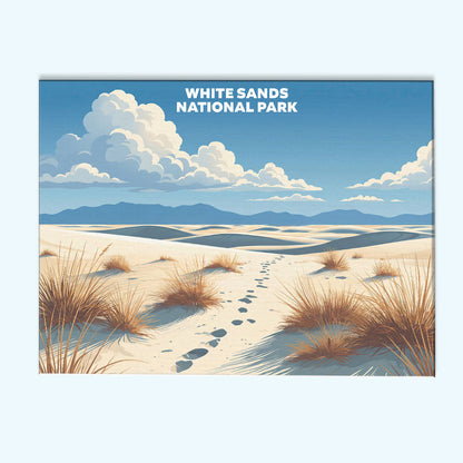 White Sands National Park - Landscape | Paint by Numbers Kit