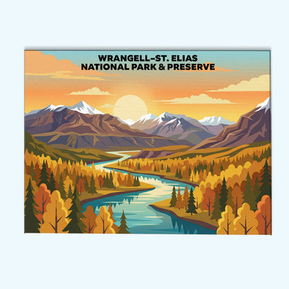 Wrangell-St. Elias National Park - Landscape | Paint by Numbers Kit