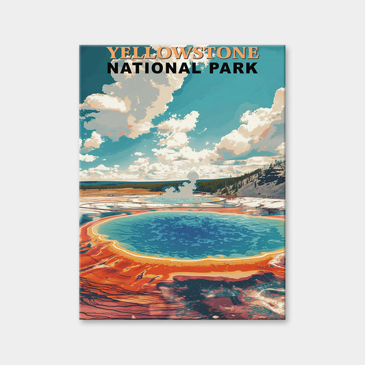 Yellowstone National Park Diamond Painting (Vintage Edition)