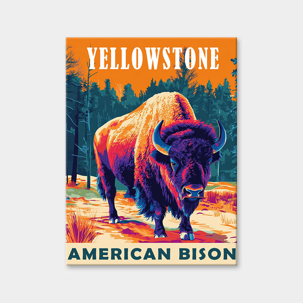Yellowstone-Nationalpark Tier-Diamantmalerei