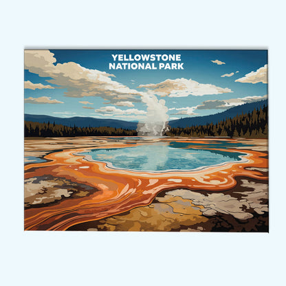 Yellowstone National Park - Landscape | Paint by Numbers Kit