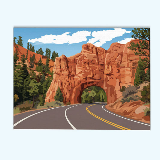 Zion Scenic Drive | Paint by Numbers Kit