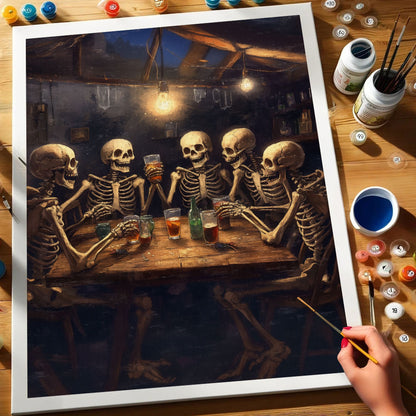 Skeletal Soirée | Paint by Numbers Kit