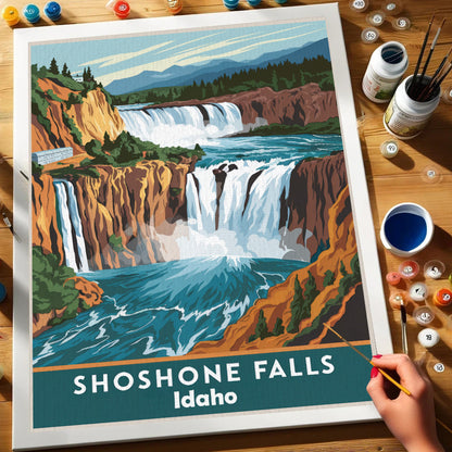 Idaho – Shoshone Falls | Malen nach Zahlen Set