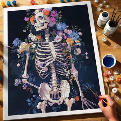 Blooming Bones | Paint by Numbers Kit