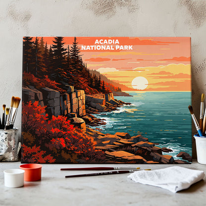 Acadia National Park - Landscape | Paint by Numbers Kit