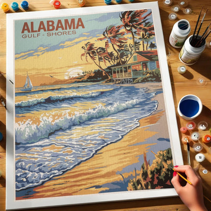 Alabama - Gulf Shores | Paint by Numbers Kit