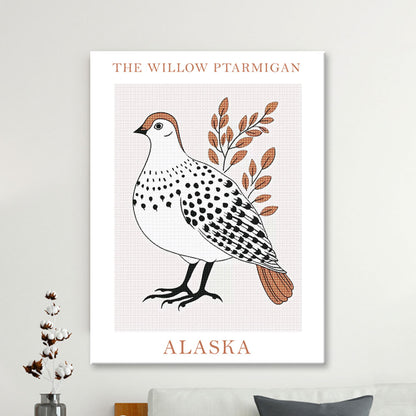 Alaska State Bird Diamond Painting