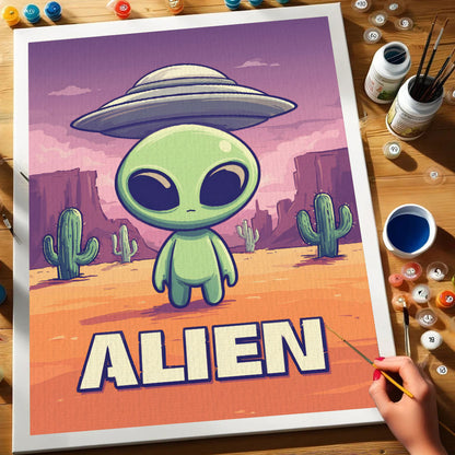 Alien Crop - American Legends | Paint by Numbers Kit