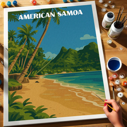 American Samoa National Park Beginner | Paint by Numbers Kit