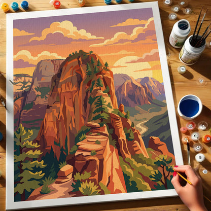 Angels Landing - Zion | Paint by Numbers Kit