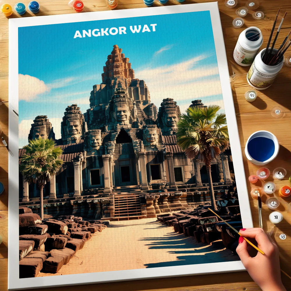 Angkor Wat, Cambodia - World Heritage | Paint by Numbers Kit