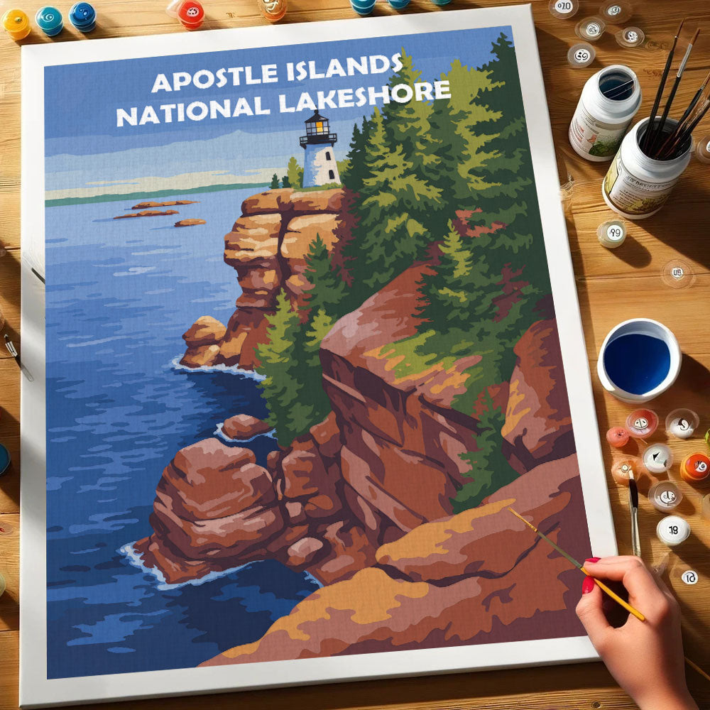 Apostle Islands National Lakeshore | Paint by Numbers Kit