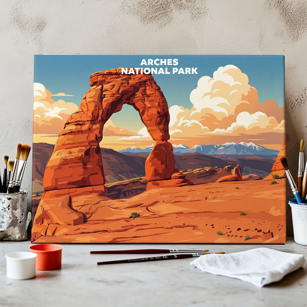 Arches National Park - Landscape | Paint by Numbers Kit