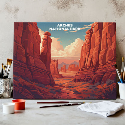 Arches National Park - Landscape | Paint by Numbers Kit