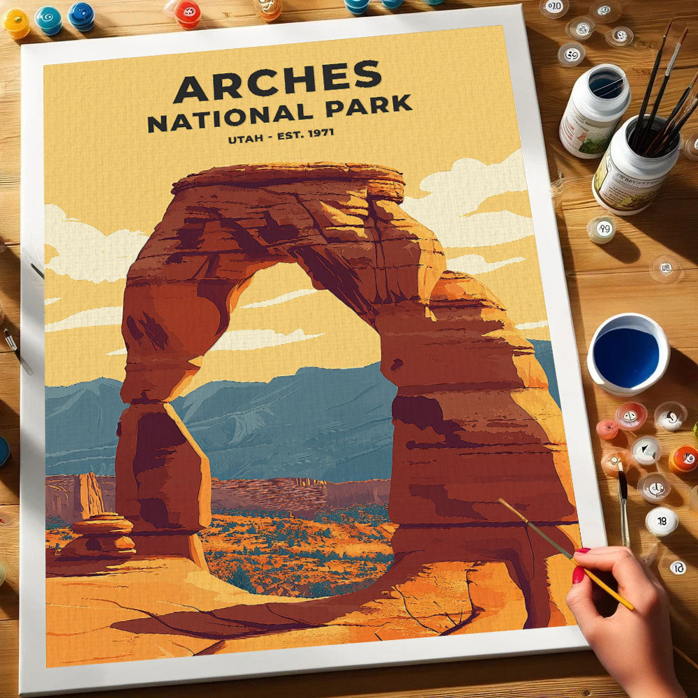 Arches National Park Heritage Edition | Paint by Numbers Kit