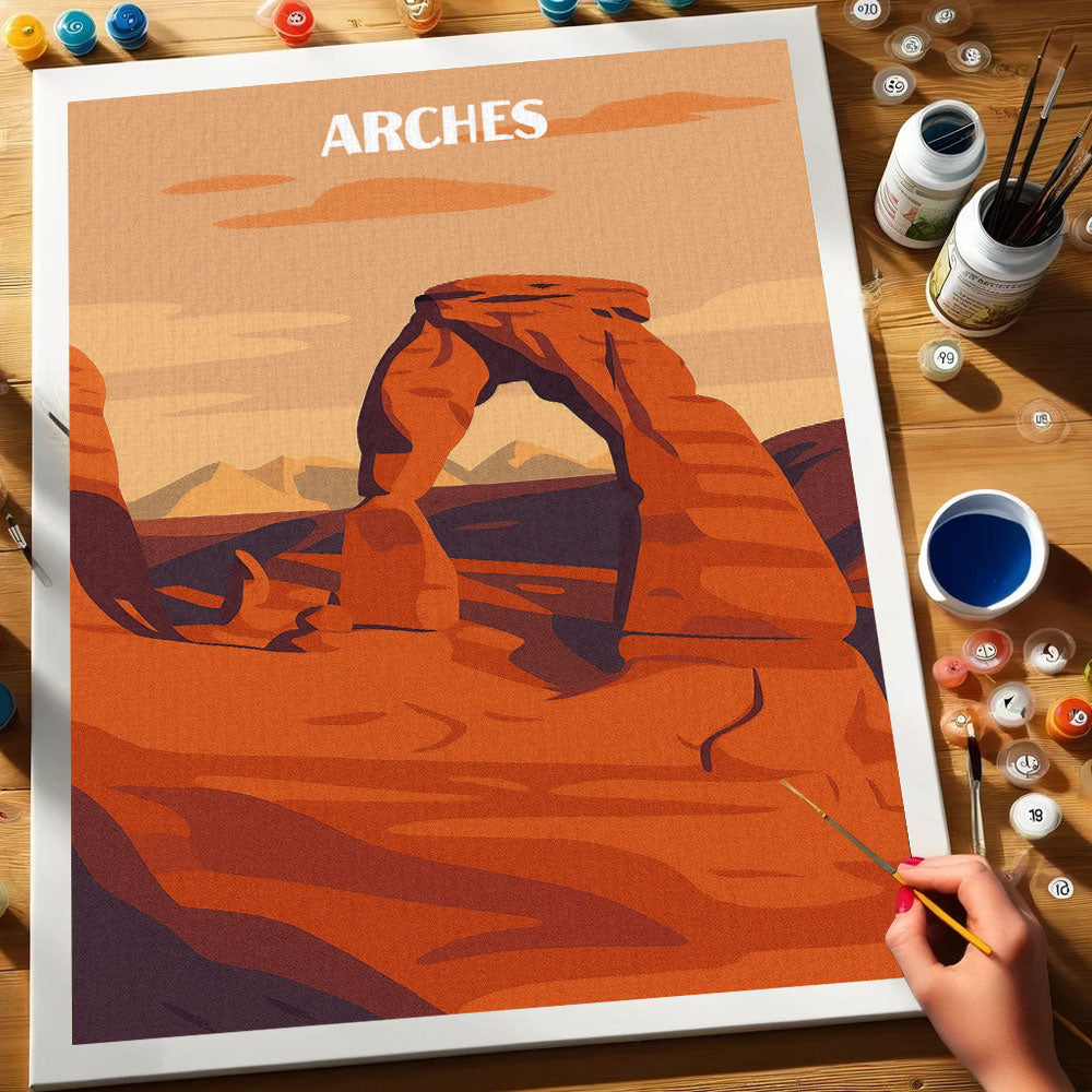 Arches National Park Beginner | Paint by Numbers Kit